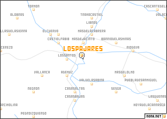 map of Los Pajares