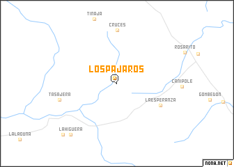 map of Los Pájaros