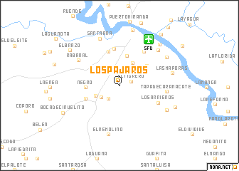 map of Los Pájaros