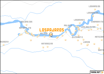 map of Los Pajaros