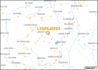 map of Los Pájaros