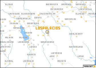 map of Los Palacios