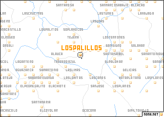map of Los Palillos