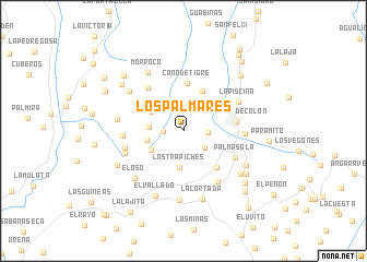 map of Los Palmares