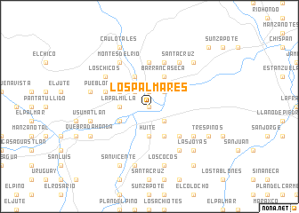 map of Los Palmares