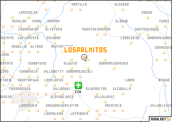 map of Los Palmitos