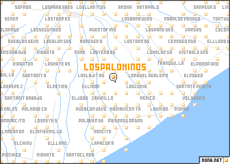 map of Los Palominos