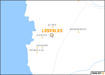 map of Los Palos
