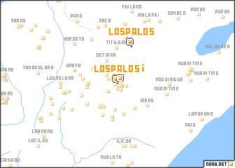 map of Los Palos