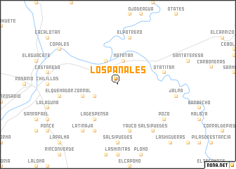 map of Los Panales