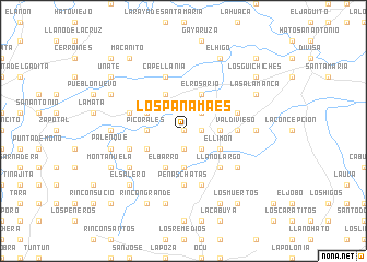 map of Los Panamaes