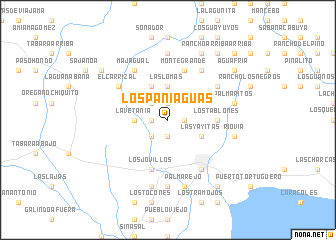 map of Los Paniaguas