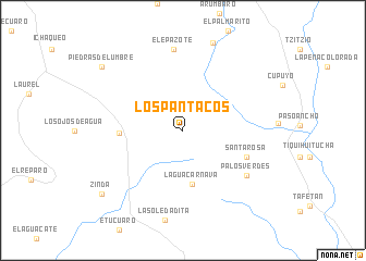 map of Los Pantacos