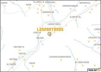 map of Los Pantanos