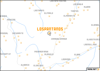 map of Los Pantanos