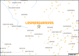 map of Los Paraguaneros