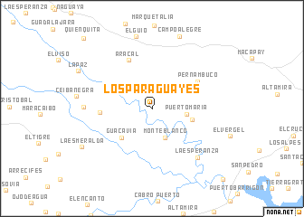 map of Los Paraguayes