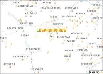 map of Los Paraparos