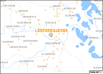 map of Los Paraujanos