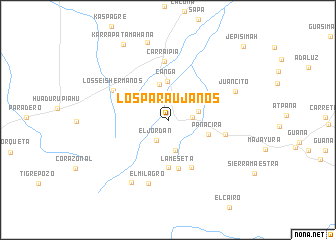 map of Los Paraujanos