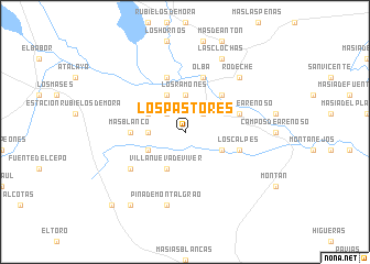 map of Los Pastores