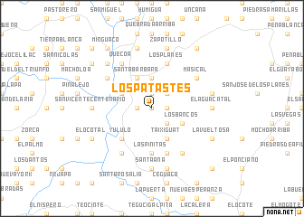 map of Los Patastes