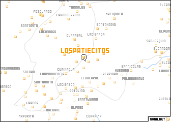 map of Los Patiecitos