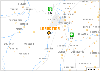 map of Los Patios