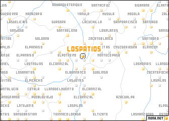 map of Los Patios