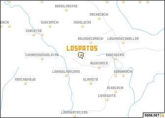 map of Los Patos