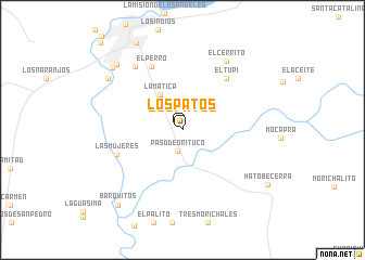 map of Los Patos