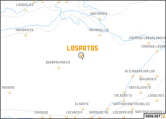 map of Los Patos