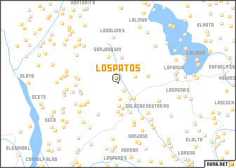 map of Los Patos