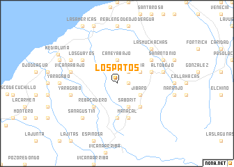 map of Los Patos