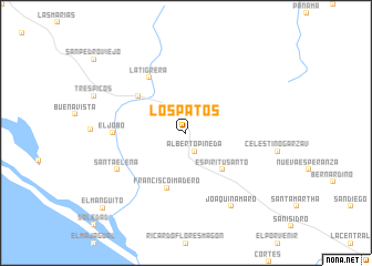 map of Los Patos