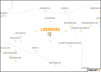 map of Los Pavos