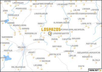 map of Los Pazos