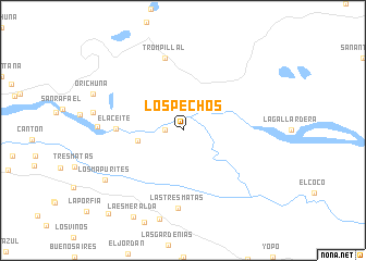 map of Los Pechos