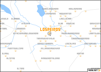 map of Los Peirós