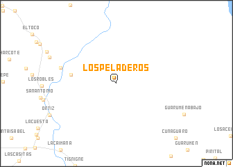 map of Los Peladeros