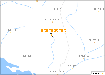 map of Los Peñascos