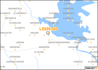 map of Los Peñas