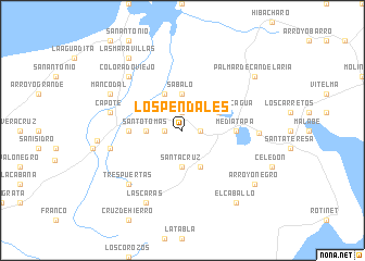 map of Los Pendales