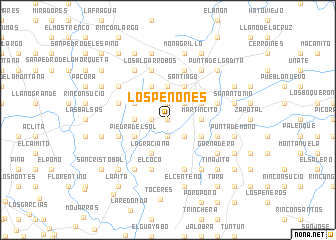 map of Los Peñones