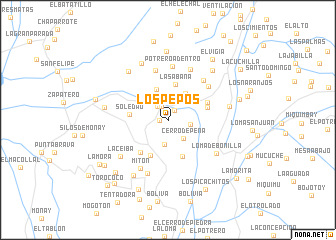 map of Los Pepos