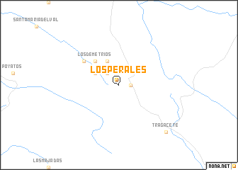 map of Los Perales