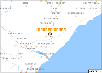 map of Los Perdigones