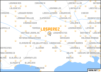 map of Los Pérez