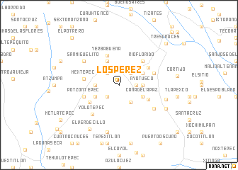 map of Los Pérez