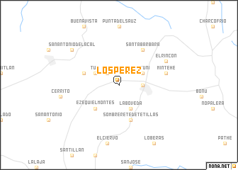 map of Los Pérez